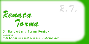 renata torma business card